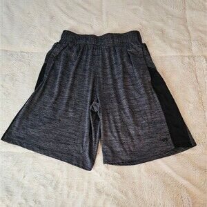 Layer 8 Qwick-Dry Grey with Black sides Athletic Shorts Mens S